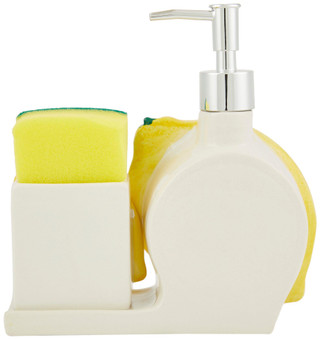 Thumbnail 2: Home Essentials Fresh & Fruity Soap Pump and Sponge Holder 