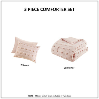 Thumbnail 13: Intelligent Design Intelligent Design Lucy Clip Jacquard Comforter Set 