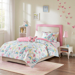 Thumbnail 2: INTELLIGENT DESIGN KIDS Intelligent Design Kids Cynthia Butterfly Comforter Set 