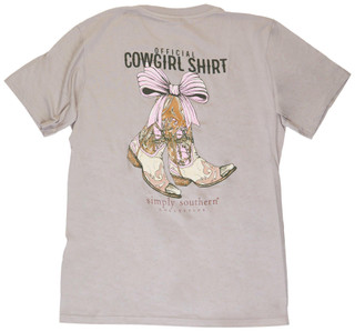 Thumbnail 2: SIMPLY SOUTHERN Simply Southern Big Girls Boots & Bow Tee 