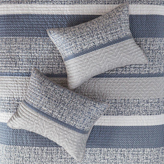 Thumbnail 5: Madison Park Madison Park 6 Pc. Rhapsody Quilt & Pillow Set 