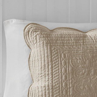 Thumbnail 3: Madison Park Madison Park Tuscany Scalloped Edge Reversible Quilt Set 