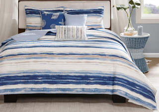 Thumbnail 4: Madison Park Madison Park Marina 6-pc. Coverlet Set 