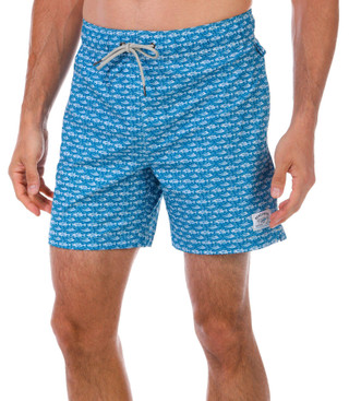Thumbnail 1: BEACH BROS Beach Bros Men's School Of Fish Swim Shorts 