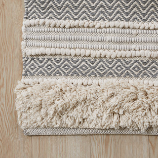 Thumbnail 4: Ink + Ivy Ink+Ivy Asher Woven Texture Stripe Bath Rug 