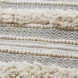 Thumbnail 8: Ink + Ivy Ink+Ivy Asher Woven Texture Stripe Bath Rug 