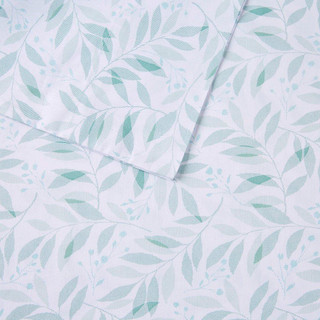Thumbnail 12: MADISON PARK ESSENTIALS Madison Park Essentials 200 Thread Count Leaves Sheet Set 