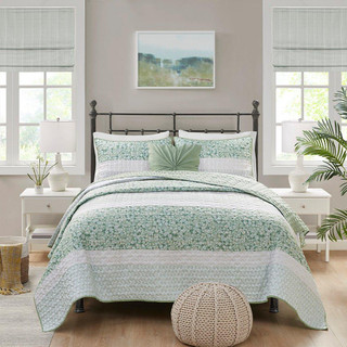 Thumbnail 3: Madison Park Madison Park 4 Pc. Caralie Quilt Set 