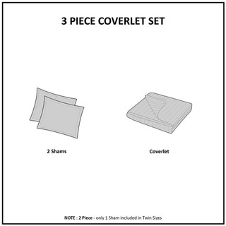 Thumbnail 15: Madison Park Madison Park Keaton Solid Quilt Set 