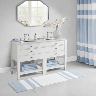 Thumbnail 5: Madison Park Madison Park Spa Cotton Reversible Bath Rug 