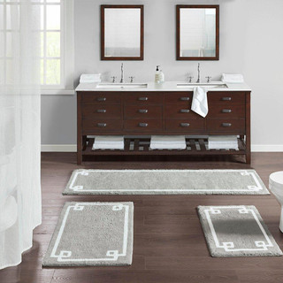 Thumbnail 3: Madison Park Madison Park Evan Cotton Tufted Bath Rug 