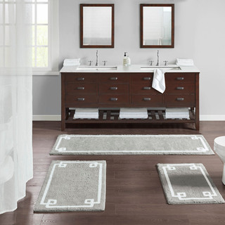 Thumbnail 1: Madison Park Madison Park Evan Cotton Tufted Bath Rug 