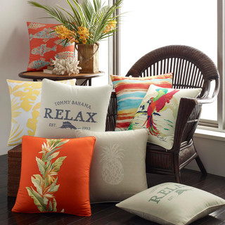 Thumbnail 4: Tommy Bahama Tommy Bahama 2 Piece Palmiers Square Decorative Pillow 
