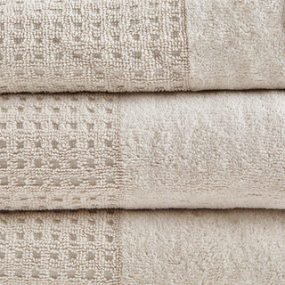 Thumbnail 2: MADISON PARK ESSENTIALS Madison Park Essentials 6 Pc. Spa Waffle Jacquard Towel Set 