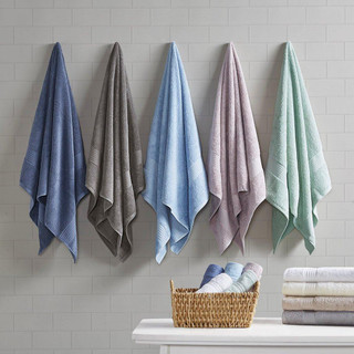 Thumbnail 4: MADISON PARK ESSENTIALS Madison Park 6 Pc. Organic Cotton Towel Set 