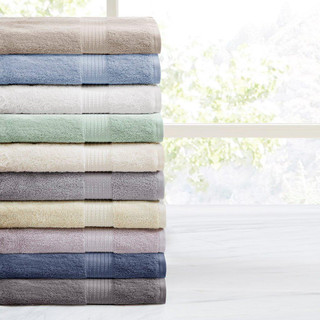 Thumbnail 5: MADISON PARK ESSENTIALS Madison Park 6 Pc. Organic Cotton Towel Set 