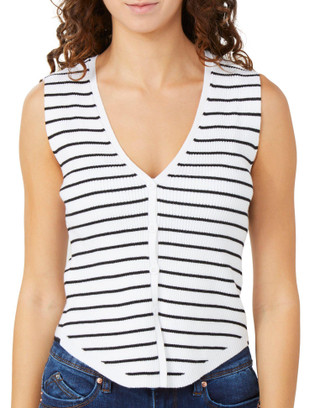 Thumbnail 1: No Comment No Comment Juniors Striped Button Down Vest 