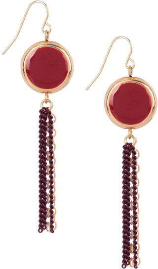 Thumbnail 1: Florida State FSU Seminoles Tassel Drop Earrings by Dauplaise Jewelry 