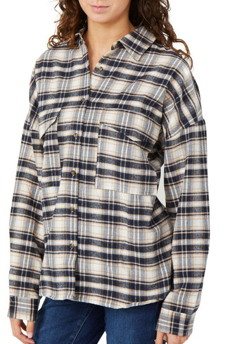 Thumbnail 1: SIMPLY SOUTHERN Simply Southern Juniors Plaid Shacket 