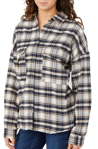 Thumbnail 1: SIMPLY SOUTHERN Simply Southern Juniors Plaid Shacket 