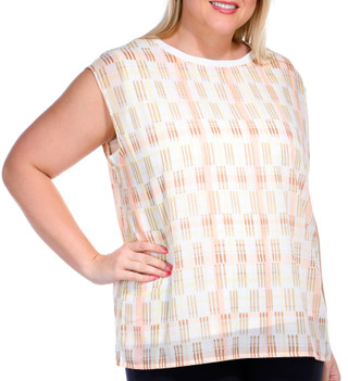 Thumbnail 4: Ella Ella Plus Short Sleeve Floral Cross Front Knit Top 