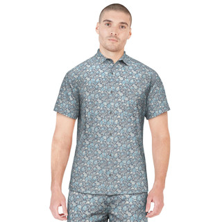 Thumbnail 1: PGA TOUR PGA TOUR Mens Pineapple Print Golf Button Down Shirt 