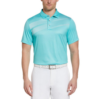 Thumbnail 1: PGA TOUR PGA TOUR Men's Asymmetric Gradient Print Golf Polo 