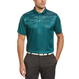 Thumbnail 1: PGA TOUR PGA TOUR Mens Terrain Texture Print Golf Polo 