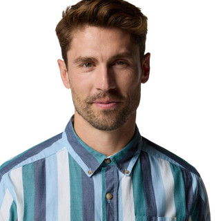Thumbnail 5: PFG Columbia Columbia Men's Rivers II Ripple Blue Button Down Shirt 