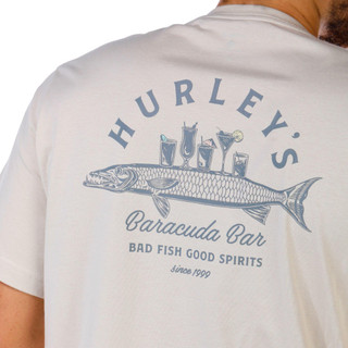 Thumbnail 2: Hurley Hurley Mens Barracuda Bar Graphic Short Sleeve Tee 