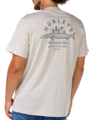 Thumbnail 1: Hurley Hurley Mens Barracuda Bar Graphic Short Sleeve Tee 