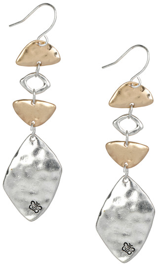 Thumbnail 2: Bella UNO Bella Uno Triple Drop Two Tone Earrings 