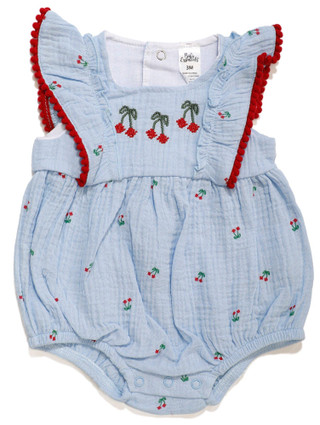 Thumbnail 1: Baby Essentials Baby Essentials Baby Girls Cherry Romper 