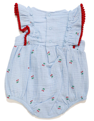 Thumbnail 2: Baby Essentials Baby Essentials Baby Girls Cherry Romper 