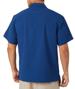 Thumbnail 2: REEL LEGENDS Reel Legends Mens Seersucker Solid Button Up Shirt 
