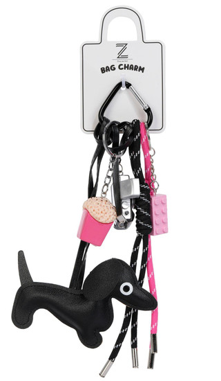 Thumbnail 1: QUEENS DESIGNS Camera, Doggie, with Heart Carabiner Bag Charm 