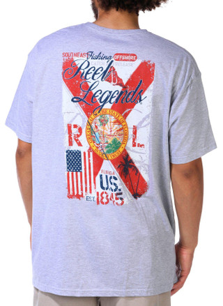 Thumbnail 1: REEL LEGENDS Reel Legends Men's Florida Flag T-Shirt 