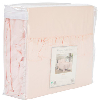Thumbnail 2: Cathay Home Cathay Home Elegant Ruffle Hem Microfiber Sheet Set 