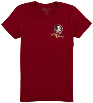 Thumbnail 1: Florida State Florida State Juniors Short Sleeve FSU Hibiscus Tee 