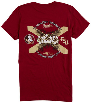 Thumbnail 2: Florida State Florida State Juniors Short Sleeve FSU Hibiscus Tee 