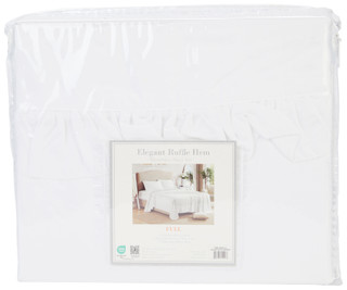 Thumbnail 1: Cathay Home Cathay Home Elegant Ruffle Hem Microfiber Sheet Set 