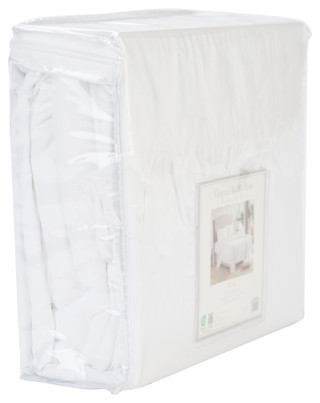 Thumbnail 6: Cathay Home Cathay Home Elegant Ruffle Hem Microfiber Sheet Set 