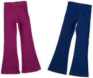 Thumbnail 2: Yogalicious Yogalicious Big Girls Active 2 Pk Ribbed Flare Leggings Set 
