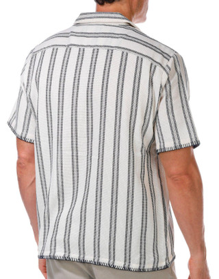 Thumbnail 3: MALIBU Malibu Men's Short Sleeve Woven Button Down Shirt 