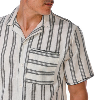 Thumbnail 2: MALIBU Malibu Men's Short Sleeve Woven Button Down Shirt 