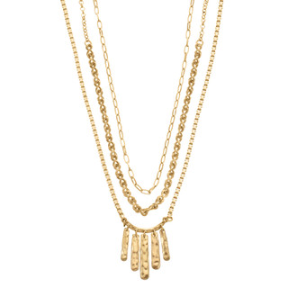 Thumbnail 1: Bella UNO Bella Uno 3 Row Layered Necklace 