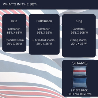 Thumbnail 11: Nautica Nautica Kennedy Stripe Comforter Set 