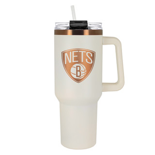 Thumbnail 1: BROOKLYN NETS NBA Brooklyn Nets Creme & Copper 40 oz. Colossus 