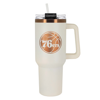 Thumbnail 1: PHILADELPHIA 76ERS NBA Philadelphia 76ers Creme & Copper 40 oz. Colossus 