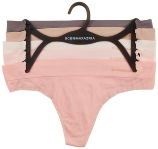 Thumbnail 1: BCBGMAXAZRIA BCBGMAXAZRIA Womens 5 Pk Seamless Thong Panties 